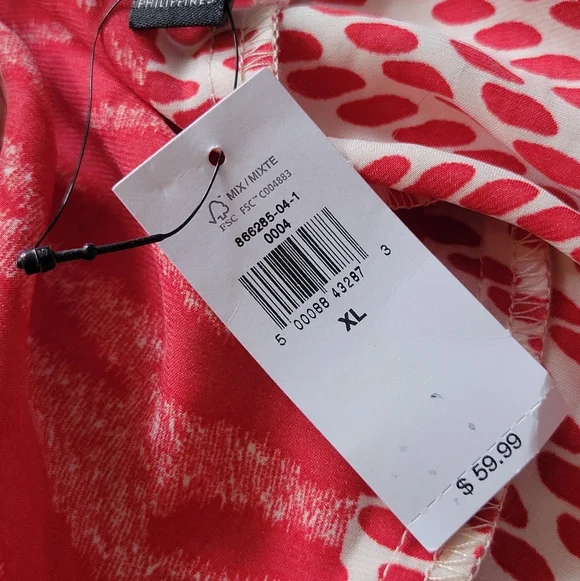 NWT Banana Republic Factory Red Sunset Satin Twist Neck Halter Tank Top XL - Picture 10 of 14